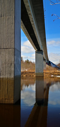 Botniabanans bro Håknäs